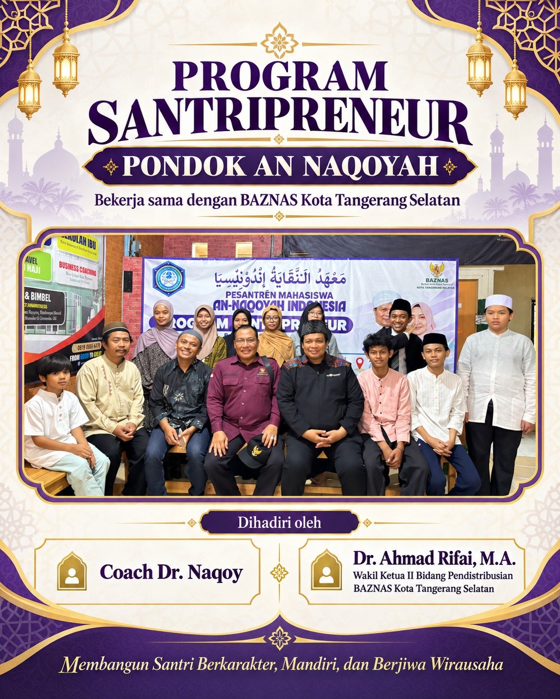 Cetak Santri Mandiri dan Berdaya, Pondok An Naqoyah Gandeng BAZNAS Tangsel Gelar Program Santripreneur Cetak Santri Mandiri dan Berdaya, Pondok An Naqoyah Gandeng BAZNAS Tangsel Gelar Program Santripreneur