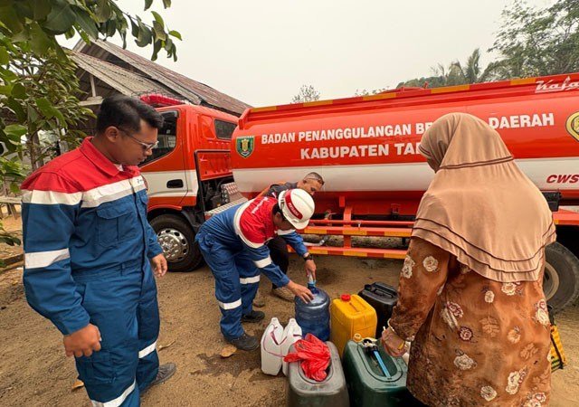 Salurkan 1,156 Juta Liter Air Bersih Pertamina EP Tanjung Field, Untuk Warga Tabalong Terdampak Kekeringan